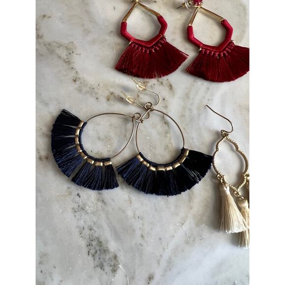 Preppy Southern Charm Tassel Drop Earring Bundle - Picture 3 of 4